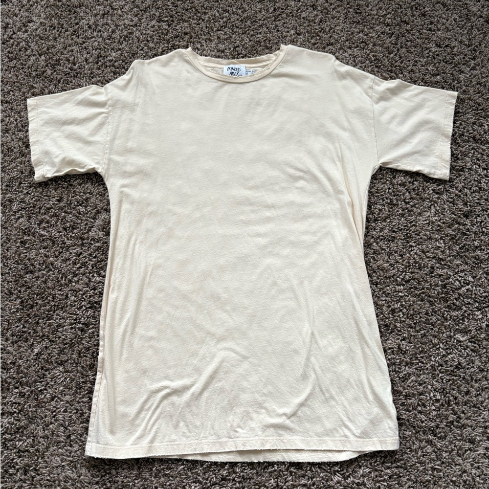 Princess Polly Cream Tshirt Dress